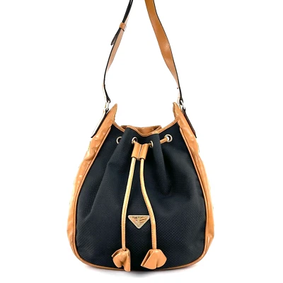 Yves Saint Laurent на шнурке наплечная сумка холст темно-синий винтажный подлинный 0460 - Изображение 1 из 4