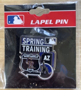 Colorado Rockies 2016 Frühling Training Scottsdale Arizona Anstecknadel Mütze MLB - Bild 1 von 1