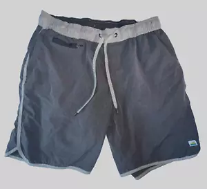 Pantalones Cortos de Natación Atléticos Vuori Para Hombres Gris Bancos Informales Elásticos Para Hombres Talla L - Imagen 1 de 8