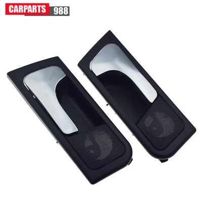 Par de manijas interiores de puerta cromadas con molduras negras para Suzuki Forenza Optra 2004-2008 Foto 1 de 4