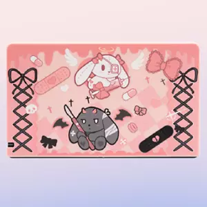 GeekShare guscio rigido sottile per Nintendo Switch normale dock cover coniglietto gotico - Foto 1 di 5