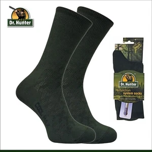 Dr Hunter - 2 Pairs Mens Coolmax Anti Blister / Sweat Walking Hiking Boot Socks - Picture 1 of 11