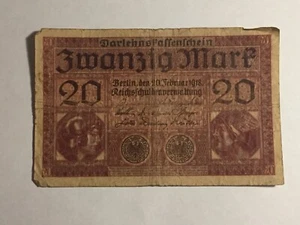 Billet Allemagne 20 Mark 1918 (4-39/1) - Picture 1 of 2