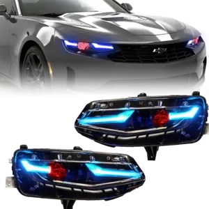 2019 - 24 Camaro LT Prebuilt RGB Color Changing Headlights - Picture 1 of 3