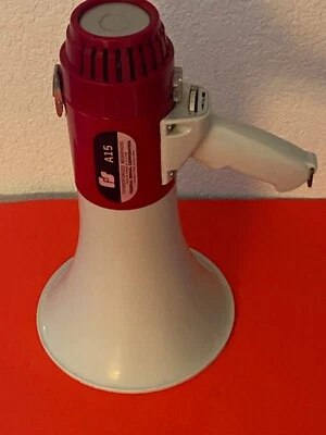 Federal Signal Siren A15 Pistola de Voz Megáfono Portátil Altavoz Bullhorn Foto 1 de 4