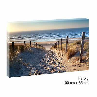 Nordseestrand Wandbild Bild Auf Leinwand Strand&Meer Poster Deko Keilrahmen 544 • 109€