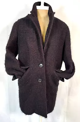 $750 Isabel Marant Etoile Dante Boucle Brown Wool Alpaca Blend Coat Jacket Sz S - Image 1 of 4