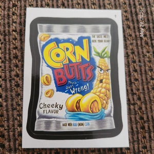 Topps Wacky Packages 2012 totalmente nuevo serie 9 naranja #1 Corn Butts - Imagen 1 de 2
