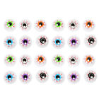  24 Pcs Halloween Eyeballs Colorful Playing Bounce Toy Inflatable