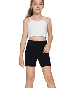 Girls 5" Spandex Volleyball Shorts Stretch Youth Athletic Gymnastics Shorts K... - Picture 1 of 7