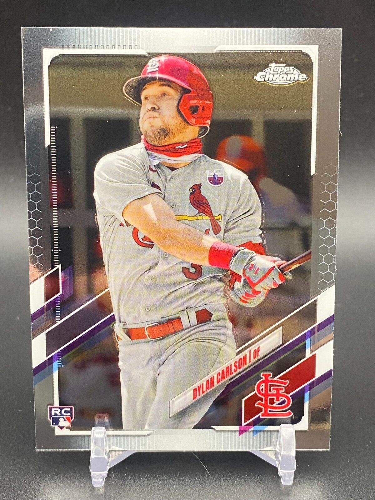 2021 Topps Chrome Dylan Carlson #140 Rookie RC St. Louis Cardinals