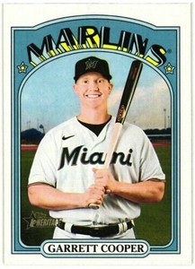 Garrett Cooper 2021 Topps Heritage #633 Miami Marlins