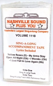 Nashville Sound Plus You KARAOKE 4 Songs* NEW Sealed Cassette & Lyrics Vol. 1118 - Imagen 1 de 5