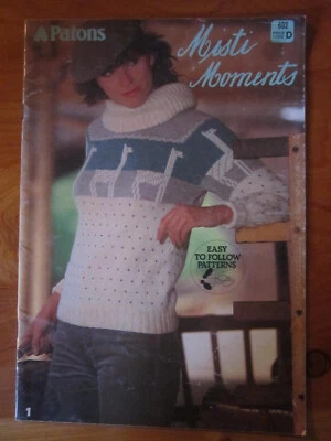 KNITTING PATTERN BOOK PATONS NO. 692 MISTI MOMENTS   GREAT **** MUST SEE - Image 1 of 2