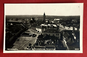 Foto AK RUST am Neusiedlersee um 1928 Blick auf die Stadt Rathauskeller  ( 75961