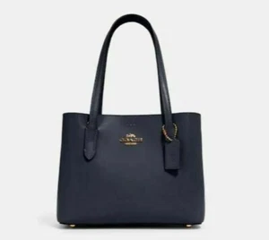 Coach Mini Avenue Carryall Leder Handtasche Gold/Midnight Oxblood F73277 NEU - Bild 1 von 3