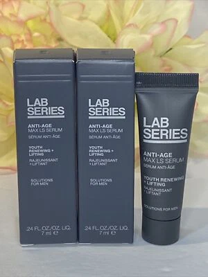 2 X Lab Series Skincare Men Anti-Age Max LS Youth Serum 7 ml 0,24 oz = 0,48 oz Nuevo en caja Fr Foto 1 de 2