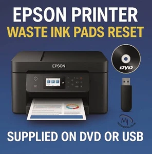 Epson XP 510 XP610 XP615 XP710 XP810,950 Multi-Use Waste Ink Reset Software - Picture 1 of 7