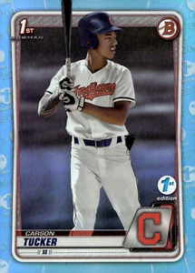 2020 Bowman Draft - First Edition Sky Blue #BD-60 Carson Tucker (RC) Guardians - Picture 1 of 2