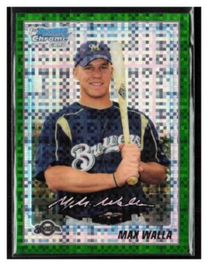 2010 Bowman Chrome Pros Green X-Fractor #BCP121 Max Walla - Picture 1 of 2