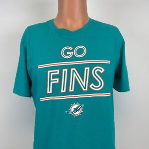 Nike Miami Dolphins Go Fins Dri Fit T Shirt NFL Team Football Size M