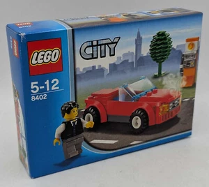 LEGO 8402 City avería coche avería descapotable rojo columna de llamada de emergencia coche deportivo coche NUEVO - Imagen 1 de 10