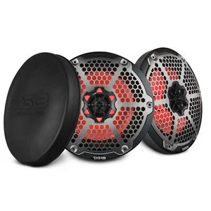 DS18 CF-8 HYDRO 8" 2-Way Marine Speakers, RGB LED Lights 375 Watts Max 4 Ohm - Picture 1 of 9