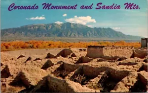 Postal Monumento a Coronado Norte de Albuquerque Casi Nuevo Montañas Sandia - Imagen 1 de 2