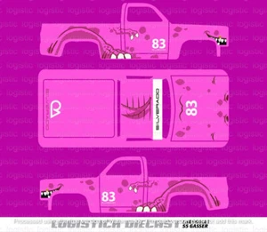 UNIVERSAL Water Slide Decals FOR HOT WHEELS '83 Chevy Silverado a1 - Picture 1 of 4
