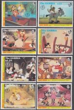 GAMBIA # 1293-1300 DISNEY STAMPS CELEBRATING GOOFY's BIRTHDAY & HIS EARLY GOOFS 