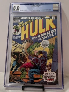 1974 Marvel, Incredible Hulk # 182, CGC 8.0, OW/W, Wolverine, 1st Hammer & Anvil - Bild 1 von 13