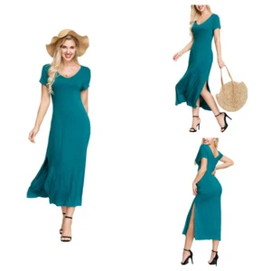 Ink + Ivy Midi Stretch Jersey Pocket T Shirt Dress Green Small NWT - Picture 1 of 4