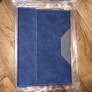 Case for Samsung Galaxy Tab S9 Plus/Tab S9 FE 2023 Portfolio Business Cover Blue - Picture 1 of 9