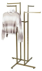 Perchero SSWBasics dorado de 4 vías con brazos rectos - Imagen 1 de 1