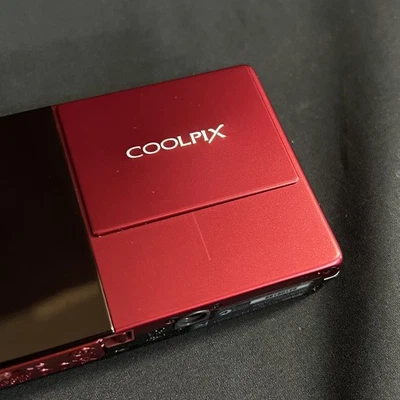 Nikon COOLPIX S70 12.1MP Digital Camera - Red - Image 1 of 4