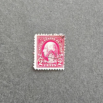 Scott #554,  Perfinated 2 cent Washington (STLC) - Image 1 of 2
