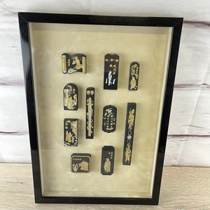 Vintage Antique Chinese Ink Stick Art Gold Gilt - Picture 1 of 10