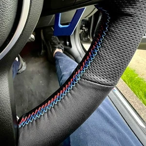 DIY Steering Wheel M Sport Stitch Cover Trim For BMW 3er E90 E91 E92 E93 E87 E81 - Picture 1 of 9