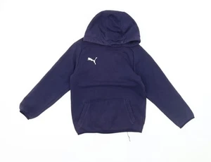 Puma Boys Blue Pullover Hoodie 3-4 Years Sporty Casual Comfort - Picture 1 of 12