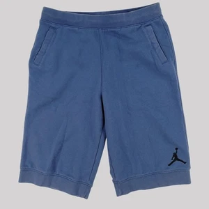 Jordan XL Blue French Terry Basketball Shorts With Pockets Kids  XL (13-15yrs) - Picture 1 of 10