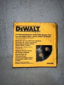 Almohadilla de repuesto de lijadora de palma órbita aleatoria Dewalt DW4388 5" 125 mm dureza media - Imagen 1 de 1