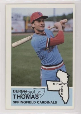 1982 Fritsch Midwest League Stars of Tomorrow Deron Thomas #285 - Image 1 of 2