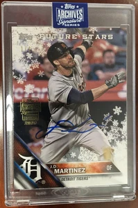 2020 Topps Archives Signature Series Auto Card - J.D. Martinez HMW79 1/1 - Picture 1 of 2