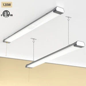 2 Pack LED Shop Light 120W 15600LM Linkable Garage Office Library Light Fixture - Picture 1 of 11