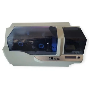 Zebra P330I ID Card Color Thermal Printer Turns ON/OFF Further UNTESTED - PARTS - Picture 1 of 19