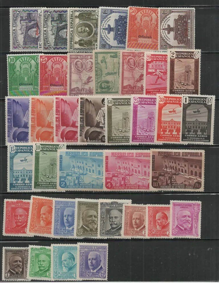 Sellos España, lote de sellos sin usar MH Foto 1 de 1