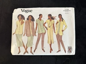 Vogue 1122 Loose Layers Summer Capsule Wardrobe Pattern 1993 Sz 12-14-16 Uncut - Picture 1 of 4