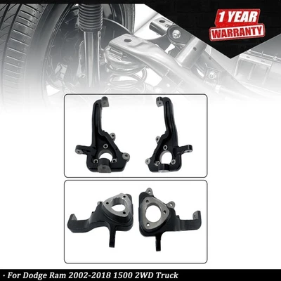 3" Lift Spindles Front Suspension New For Dodge Ram 1500 2wd Truck 2002-2018 Foto 1 de 4