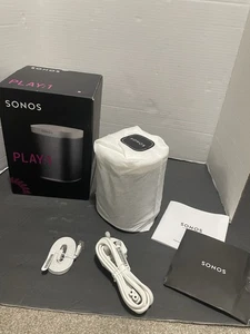 Altavoz inalámbrico inteligente Sonos Play 1 - blanco gris con caja Reino Unido - Imagen 1 de 13