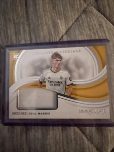 2023-24 Panini Immaculate Collection Heralded Materials Nico Paz #Hm-Np Silver - Picture 1 of 5